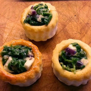 Mini carres Round Puff - 22 Pc