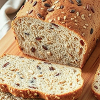 Sliced seeded brown bread